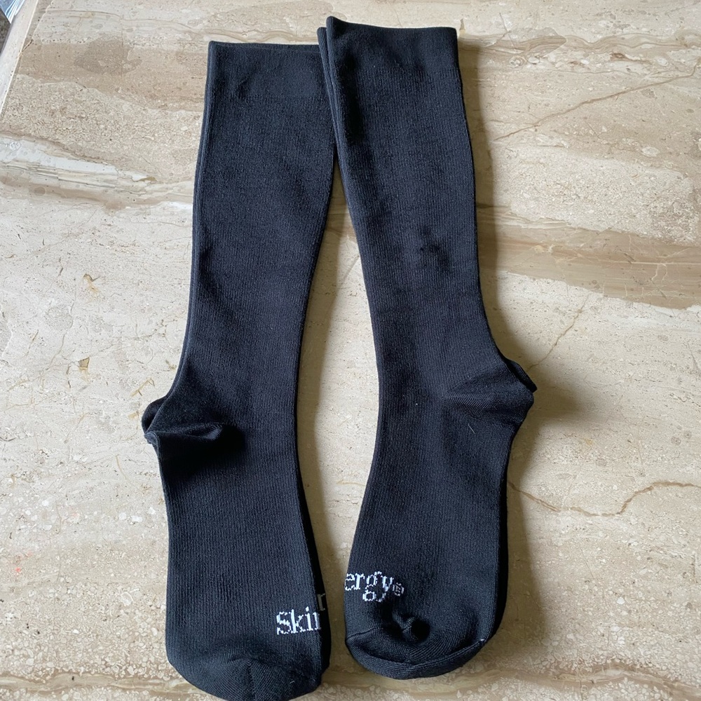 Black Knee-High Compression Socks for Women New